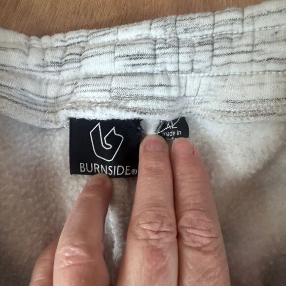 Burnside Men’s XL Joggers Gray Fleece Lined Sweatpants Drawstring - Picture 3 of 3